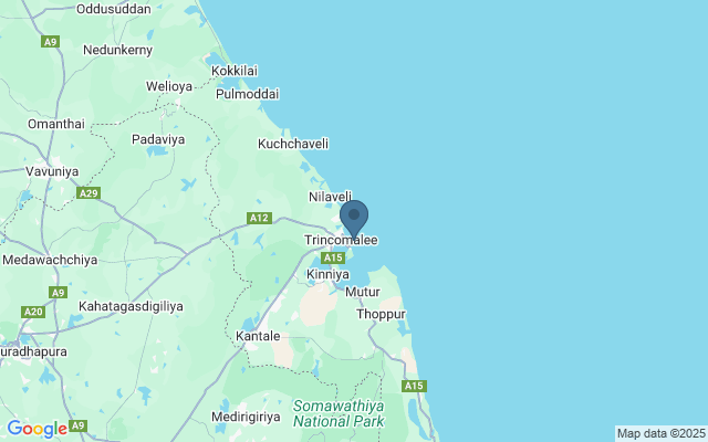 Kaart met locatie De Koneswaram Temple